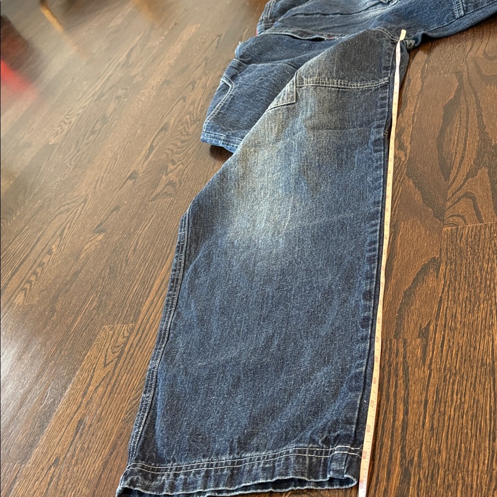 Southpole Baggy Cargo Jeans Men’s Wide Leg Utility Denim Y2K Streetwear Skater - Picture 9 of 9